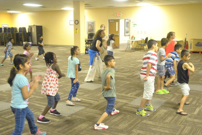 Our Summer Program Kids and VISTAs dancing to Zumba